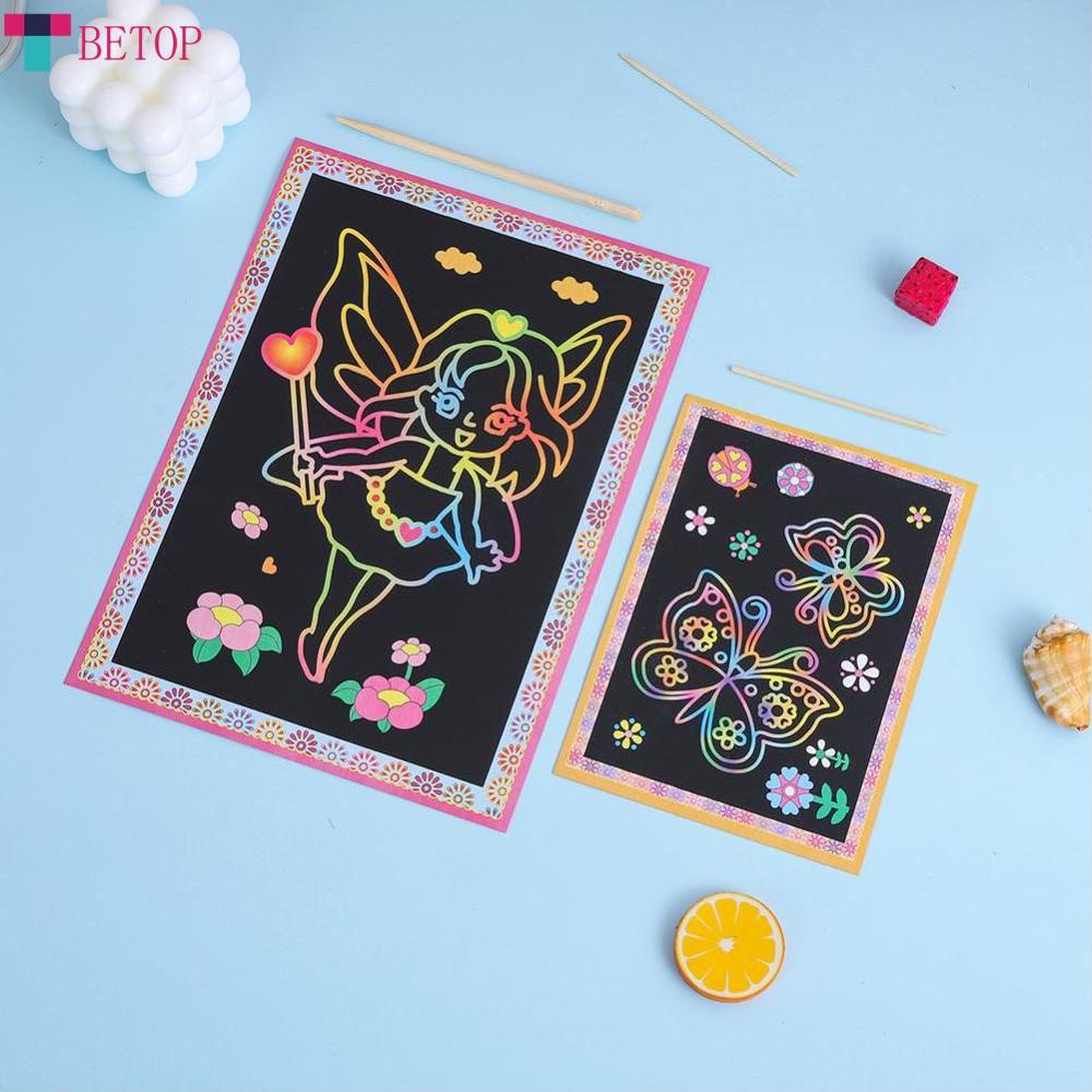 20Pcs/10Pcs Magic Scratch Art Doodle Pad Sand Painting Cards Early  Educational Learning Creative Drawing Toys for Children - Realistic Reborn  Dolls for Sale