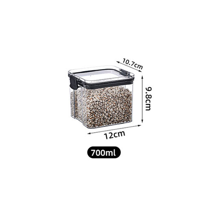 460ML/1800ML Food Storage Box Transparent Sealed Jar LargeCapacity Multigrain Snacks Dried