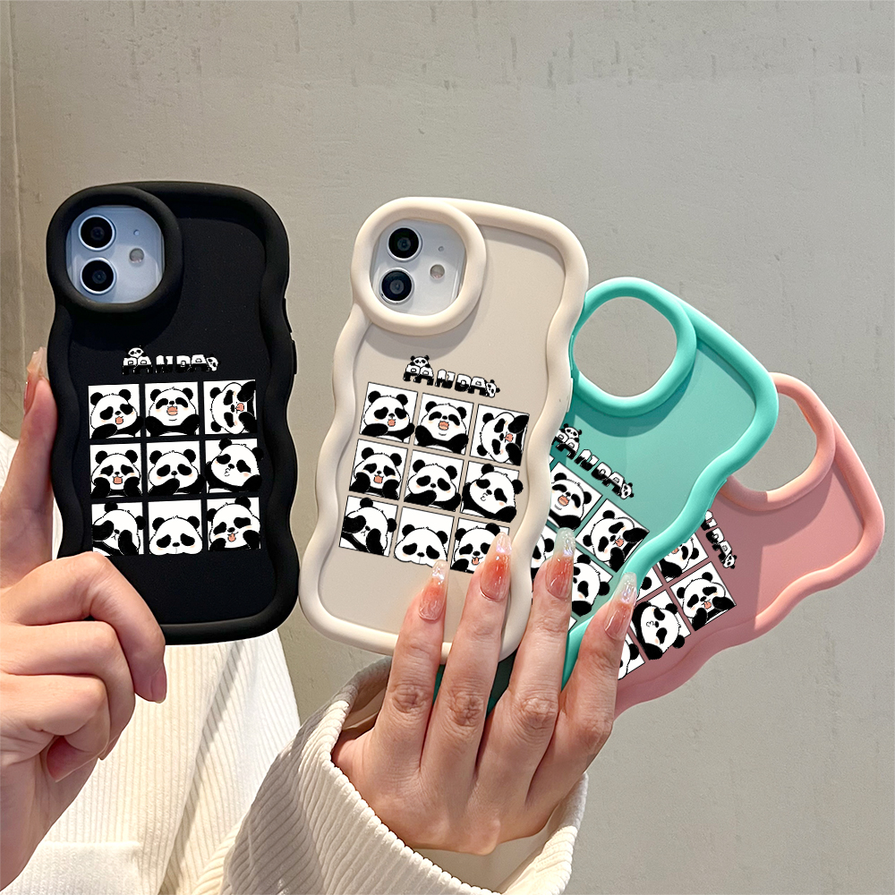 UCUC%20for%20Redmi%20Note%2014%204G%205G%20Note%2014%20Pro+%20Xiaomi%20Poco%20X7%205G%20Back%20Cover%20Nine%20Cute%20Pandas%20Creative%20Candy%20Color%20Wave%20Silicon%20Phone%20Protective%20Case%20-%20Image%203