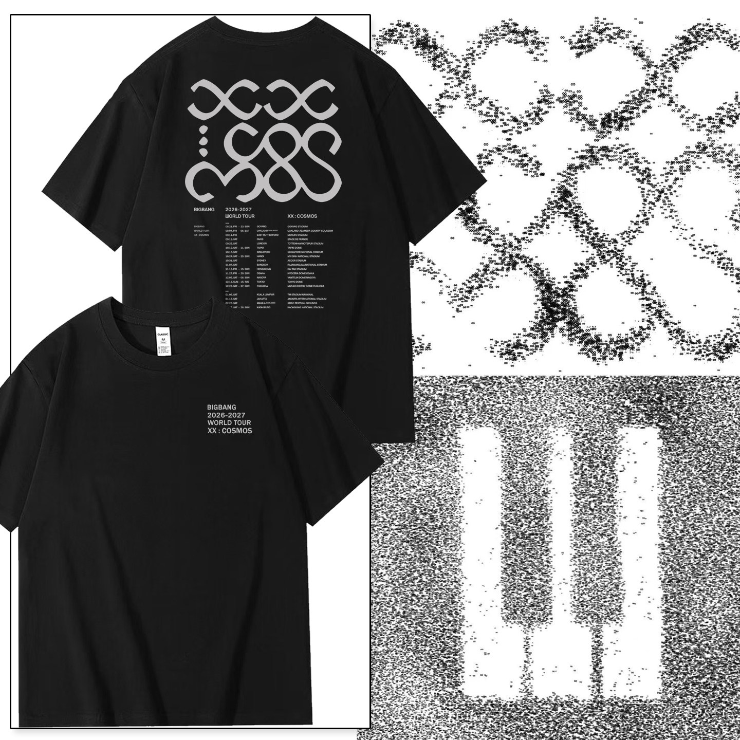 clu KPOP BIGBANG 20th Anniversary Concert XX：COSMOS T-shirt short