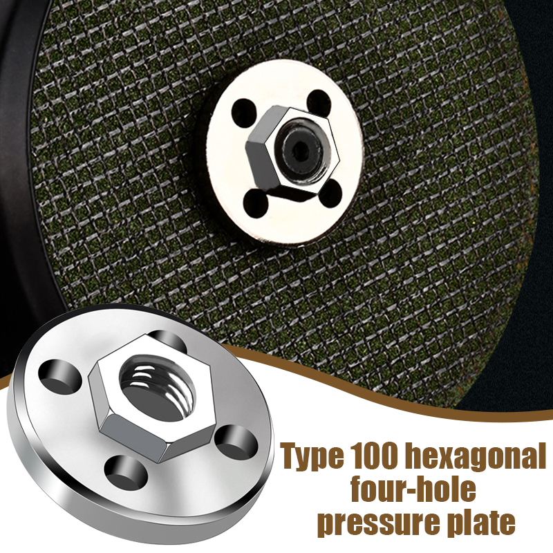 Manooby Hexagon Flange Nut for Angle Grinder Disc Quick Change Locking Flange Nut for Type 100 Angle Grinder Power Tools Accessories
