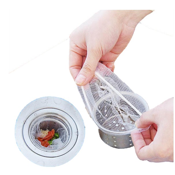 Combo 100 Túi Lưới Lọc Rác, Thức Ăn Thừa Bồn Rửa Chén