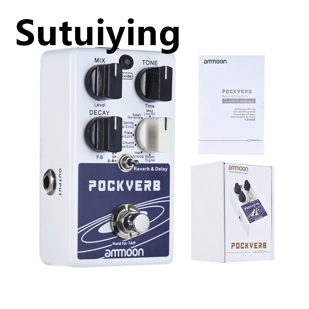 Sutuiying%20ammoon%20POCKVERB%20Reverb%20Delay%20Guitar%20Effect%20Pedal%207%20Reverb%20Effects%20Fifty%20percent%20discount%20+%207%20Delay%20Effects%20With%20Tap%20Tempo%20Function%20True%20Bypass%20Pedals%20-%20Image%204