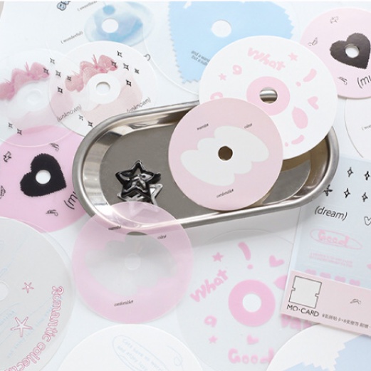 Cdaily|17pcs CD Notes Material Pack ins Notes+Stickers Handbook Decoration Collage Material Handbook Stickers Decorative Stickers