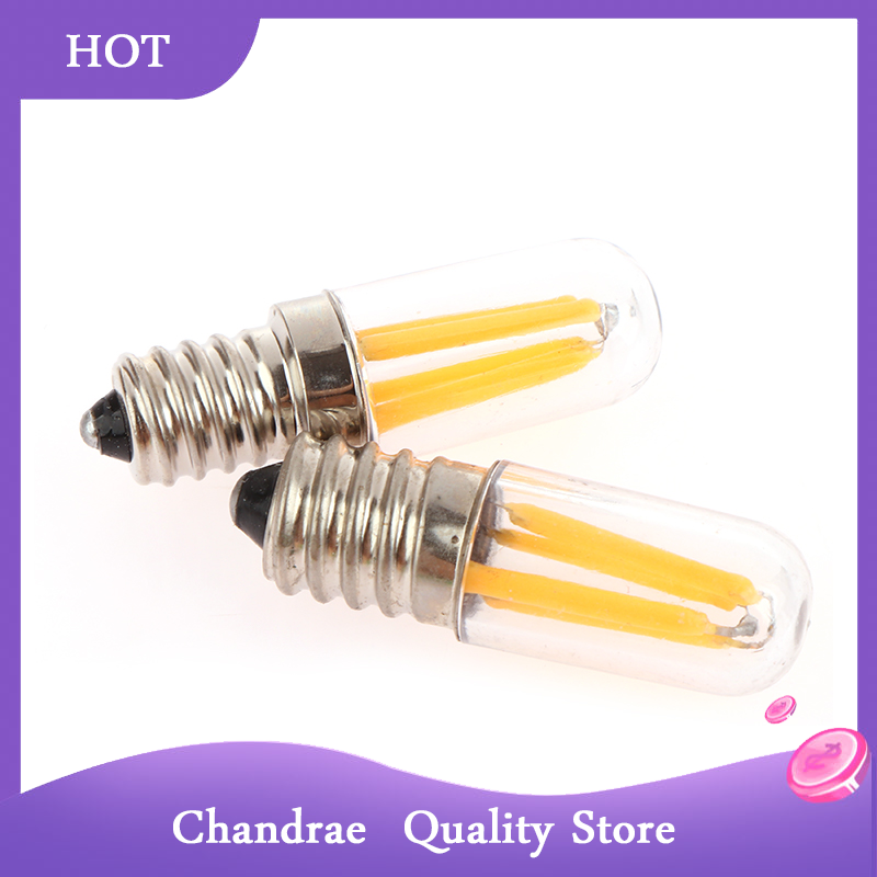 [Chandrae] tủ lạnh phụ kiện 220V Dimmable E12 E14 đui đèn vặn LED aplliance bóng đèn dây tóc 1W 3W tủ lạnh đèn tín hiệu đèn