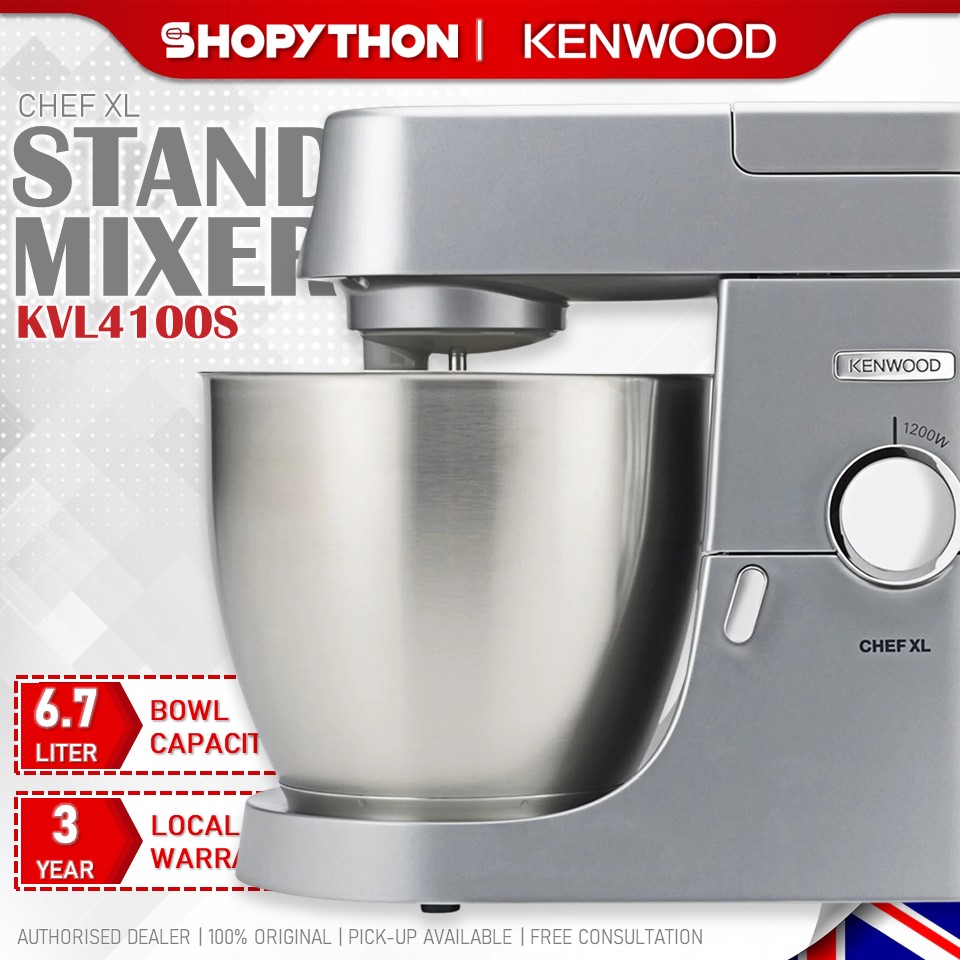 Kenwood Chef XL 6.7L Stand Mixer KVL4100S 1200W Silver