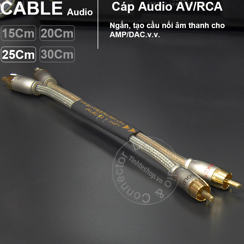 Rca cable diy short 15cm to 70cm