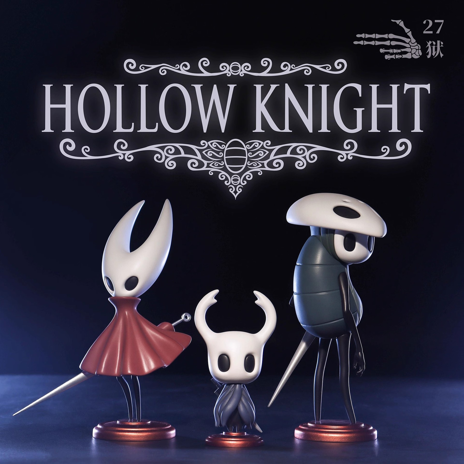 3 pieces/set of hollow knight toys, animated games, character knights ...