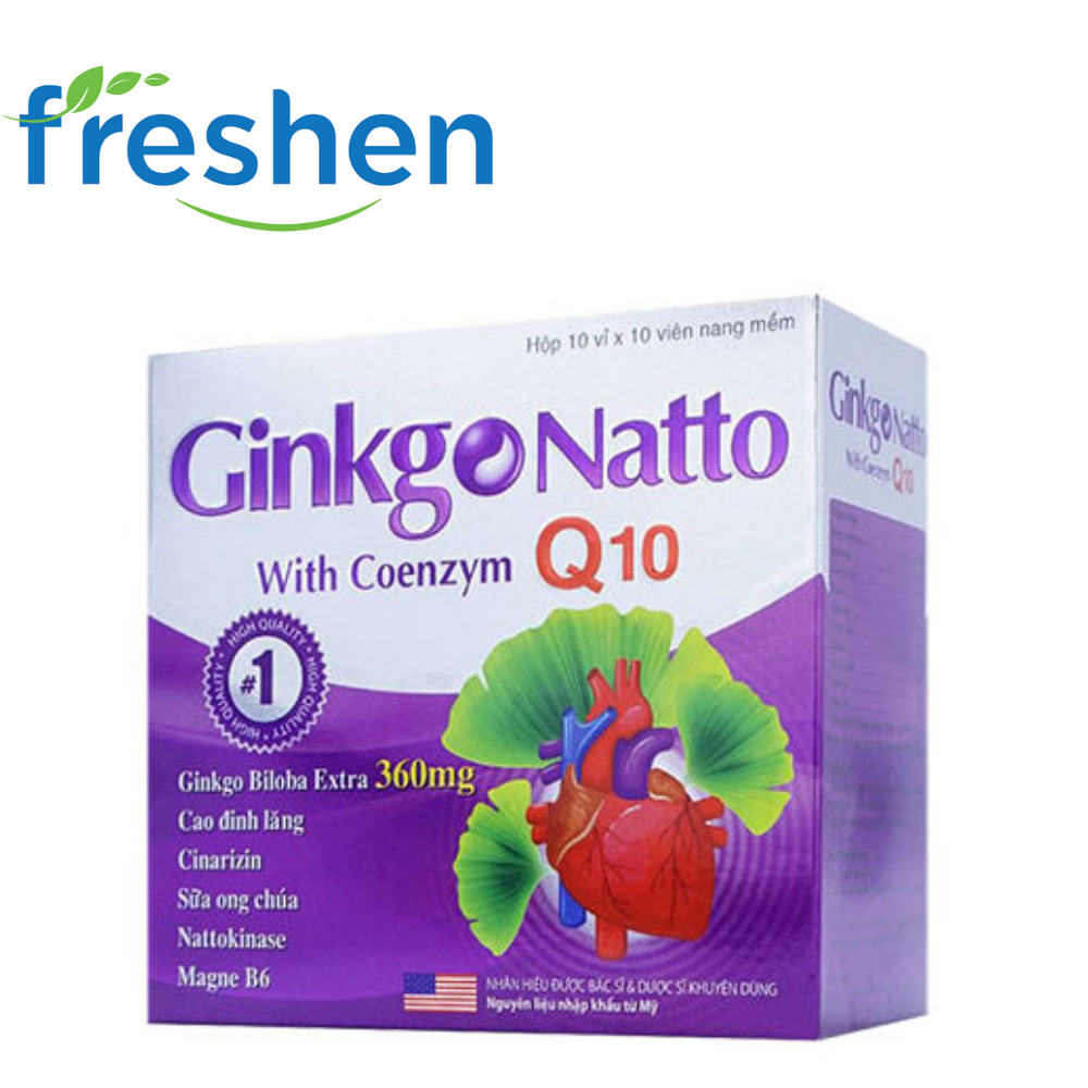 [HCM]Ginkgo Natto With Coenzyme Q10 - Giúp hoạt huyết ngừa tai biến