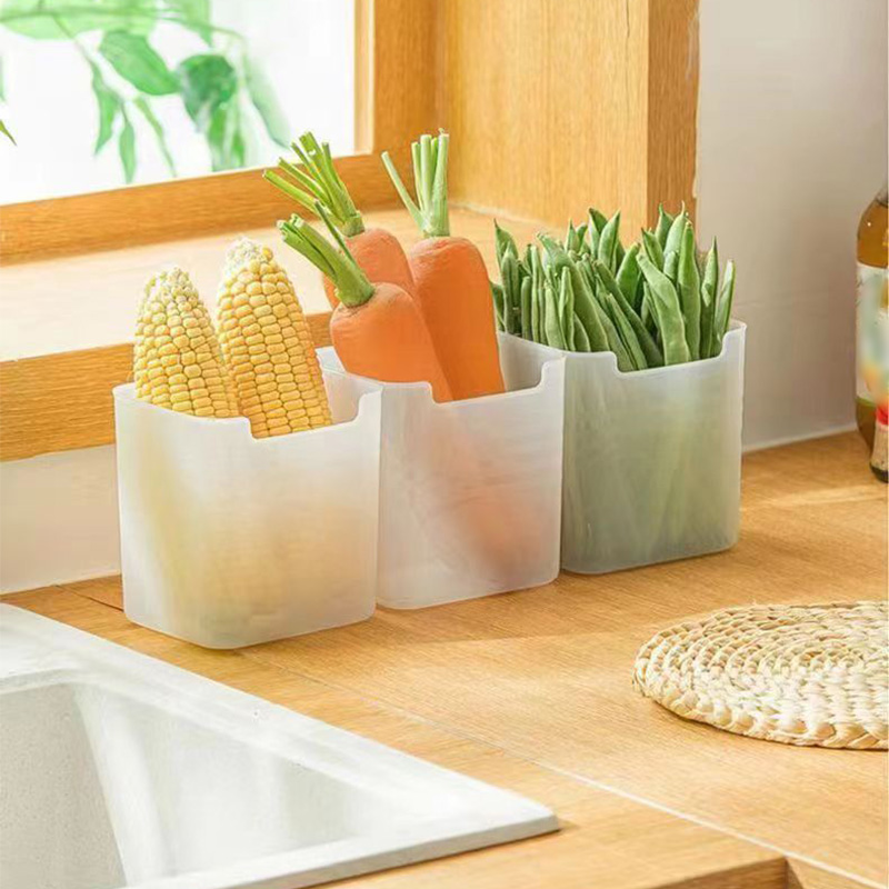 Refrigerator Organizer Box, Kitchen Refrigerator Side Door Food Classification Storage Box, Space Saving