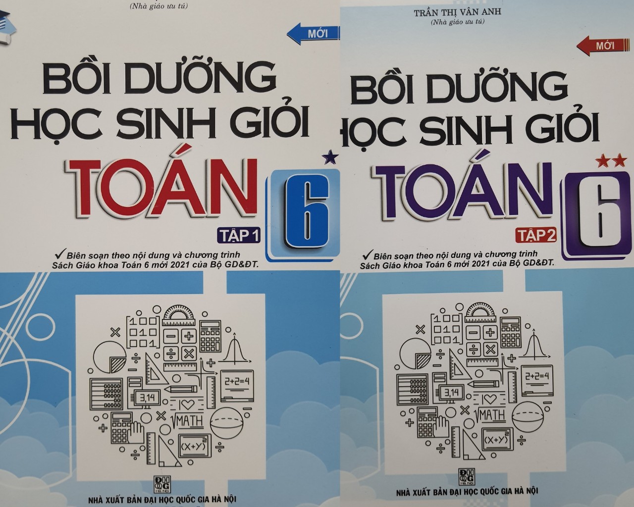 Sách - Combo Bồi dưỡng học sinh giỏi Toán 6 (Hai tập)