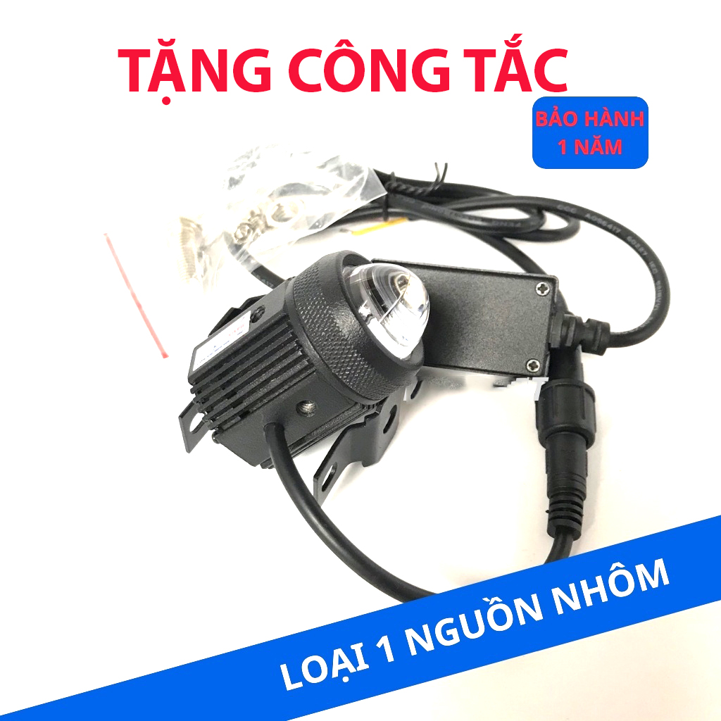 Đèn trợ sáng mini bi cầu mini loại 1 cost vàng pha trắng