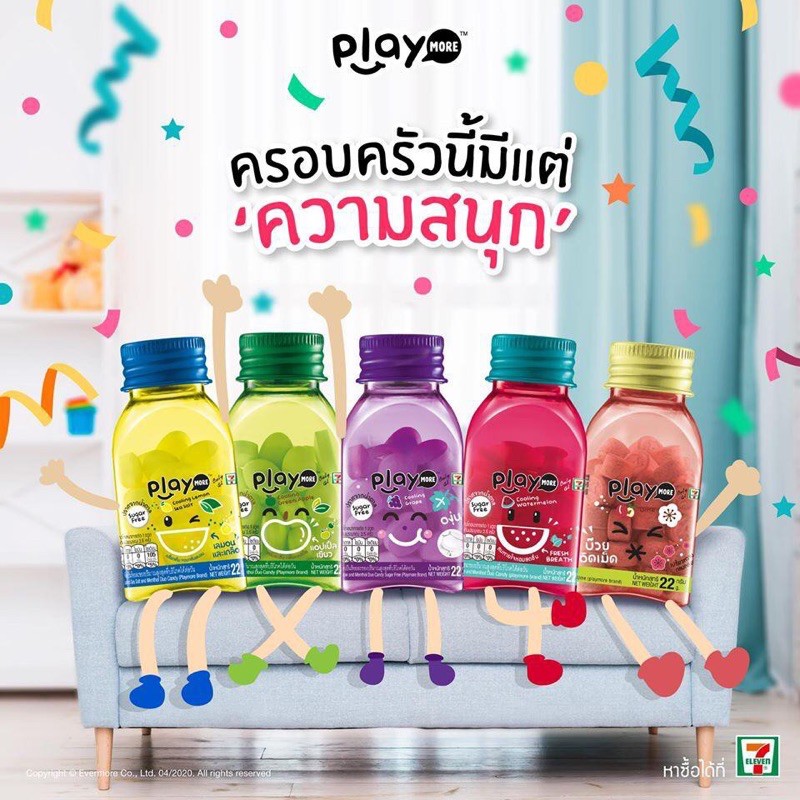 Kẹo ngậm Playmore Thái Lan 22g