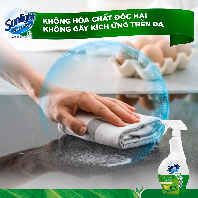 Nước Xịt Sunlight Lau Đa Năng Chanh Sả - Chai 500ML (Nâng Cấp Từ CIF)