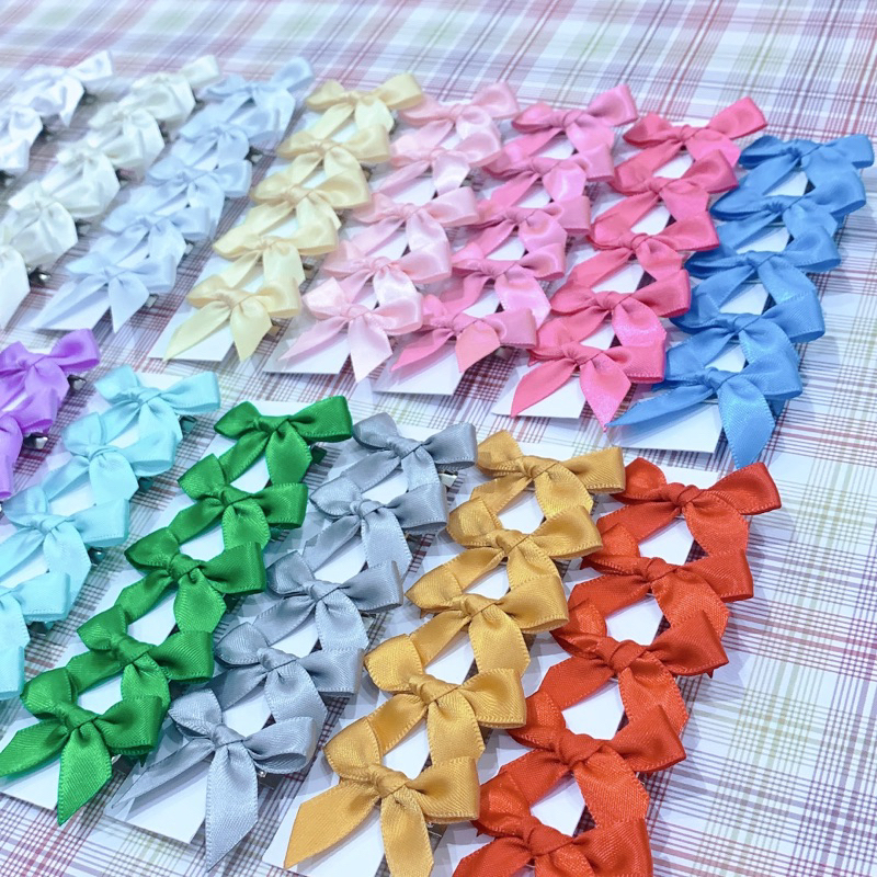 Set 5 kẹp nơ mini nhiều màu Én DIY