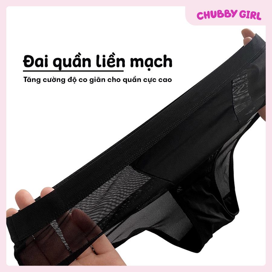 Quần Lót 23LUOI cạp cao phối lưới Có Bigsize