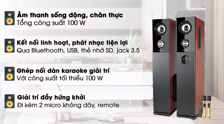 Loa Tháp Bluetooth Mozard M112