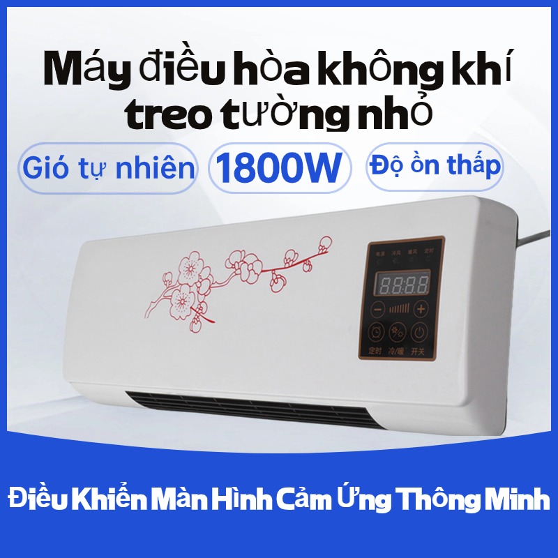 1800w sưởi ấm và làm mát máy điều hòa không khí nhỏ di động quạt không khí nóng phòng tắm máy sưởi máy sưởi điện treo tường phòng ngủ nhà