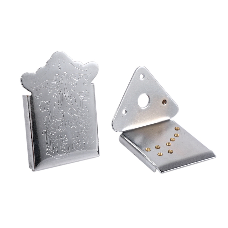 2X Mandolin Tailpiece Bridge, Mandolin Guitar Tailpiece with Screws for 8 String Mandolin Guitar Musical Instrument Part