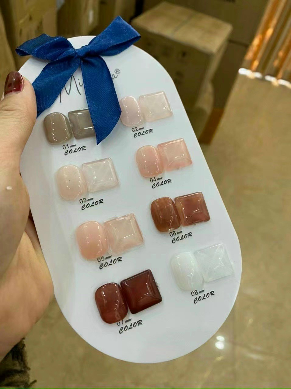 Sơn Thạch Vandonnie Mieauga Set 8 màu [ Tặng Bảng Màu ] - sinailmi