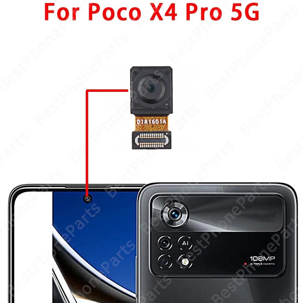 Rear Front Camera Original For Xiaomi Mi Poco X4 GT X4 Pro 5G Backside Facing Frontal Selfie Back Camera Module