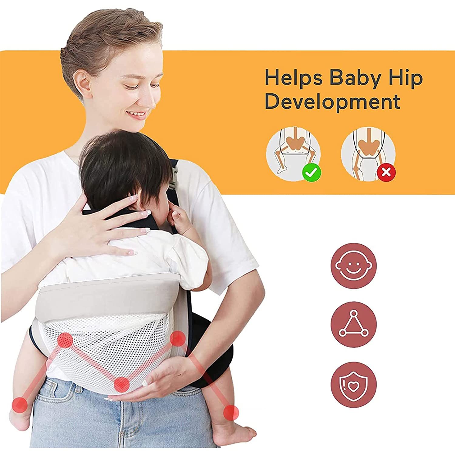 Baby%20Soft%20Carrier%20Ergonomic,%20Baby%20Sling%20Strap%20Adjustable,%203D%20Mesh%20Baby%20Carrier,%20Shoulder%20Straps%20-%20Image%202