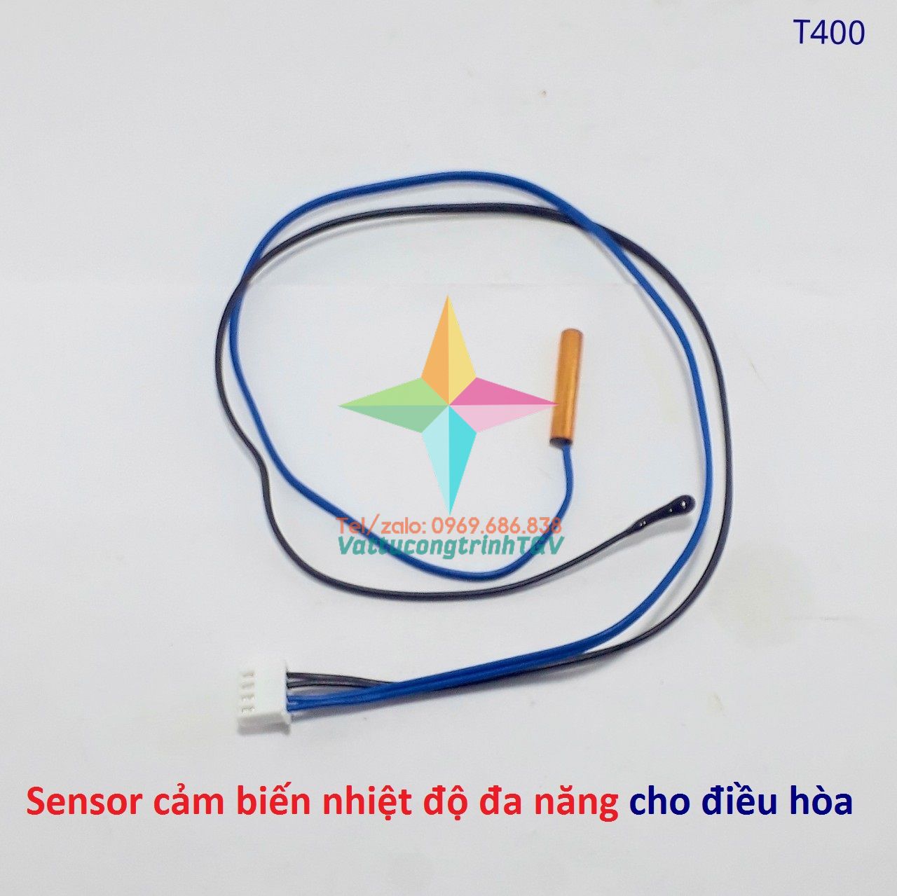 Sensor cảm biến nhiệt độ đa năng 2 đầu dò cho điều hòa