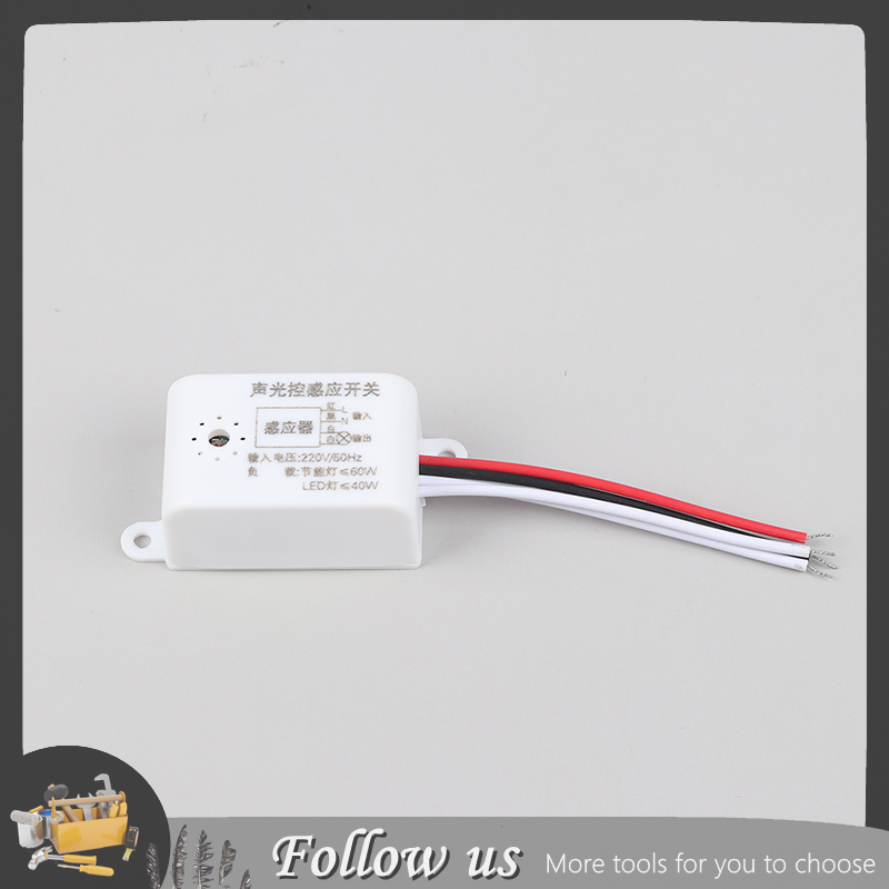【FUN】 220V Voice Sensor Switch Indoor Intelligent Auto On Off Lights Switch Detector