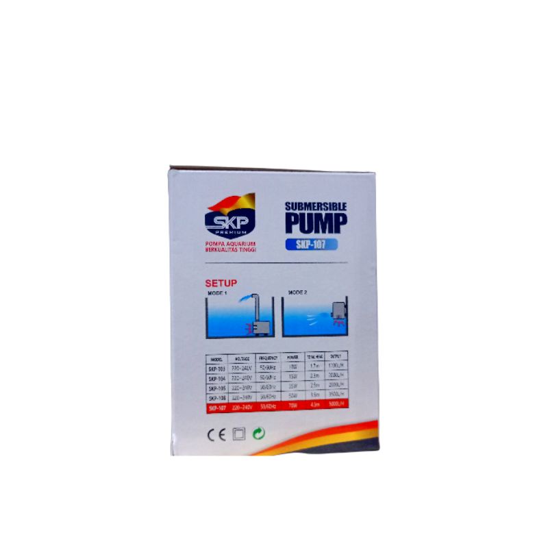 Pompa kolam hidroponik SKP PREMIUM 107