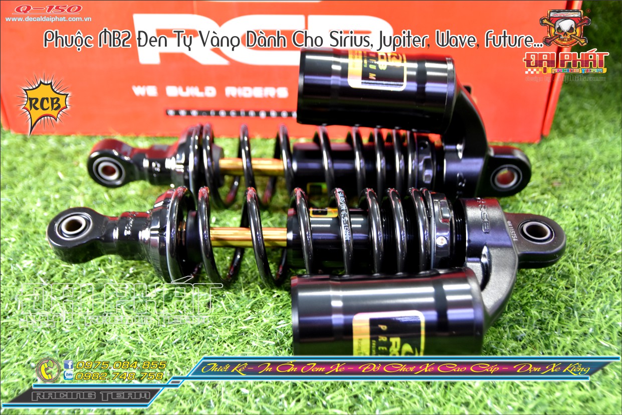 PHUỘC RCB MB2 ĐEN TY VÀNG DÀNH CHO SIRIUS, JUPITER, WAVE, FUTURE..