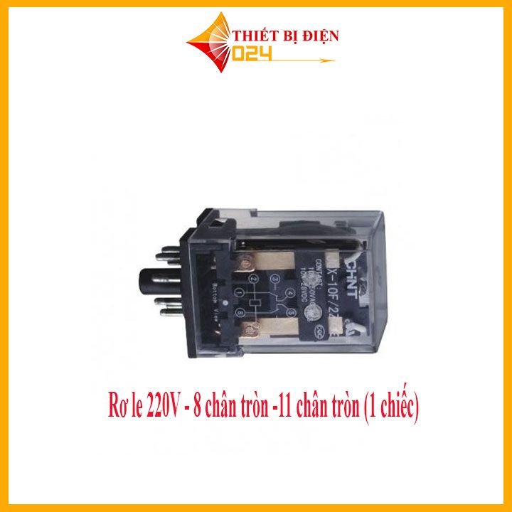 Rơ le 220V - 8 chân tròn -11 chân tròn (1 chiếc)