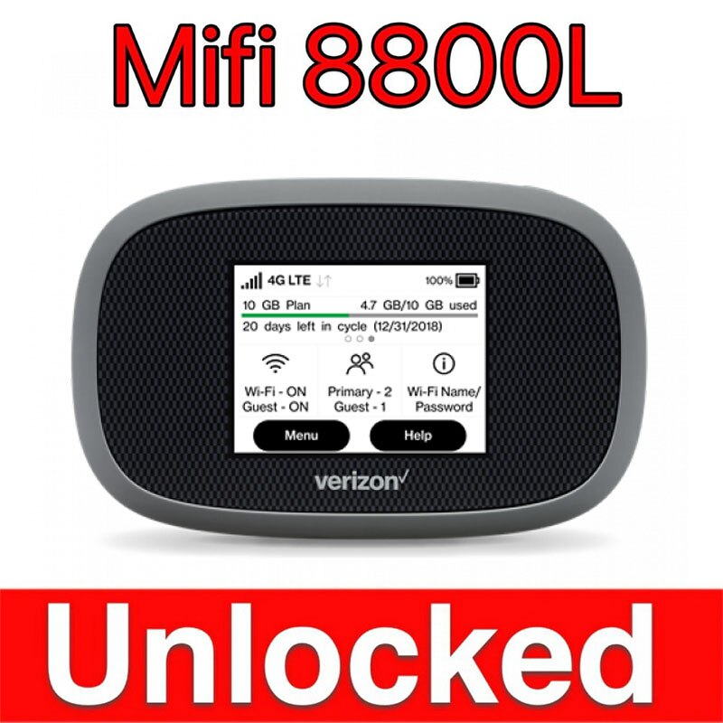 Verizon Jetpack MiFi 8800L Global LTE Mobile Hotspot(Sim card not