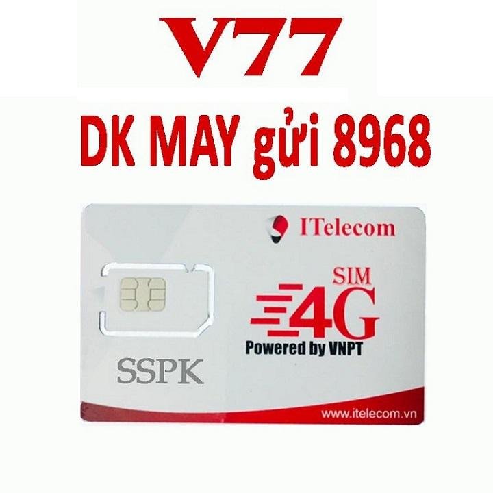 Sim Itelecom 4G mạng Vinaphone gói 3GB ngày+ Miễn phí gọi nội mạng thumbnail