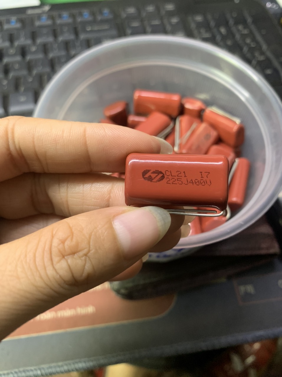 Combo 5 con Tụ kẹo CBB21 225J 400V