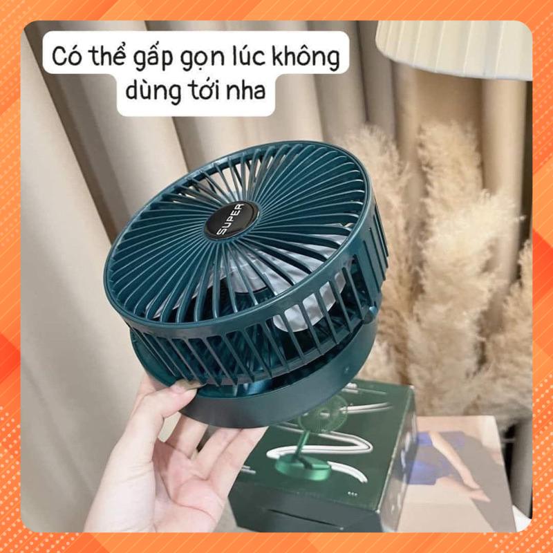 Quạt tích điện gấp gọn