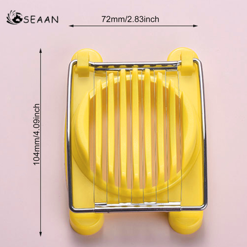 Home Kitchen Egg Cutter Stainless Steel Boiled Egg Slicer Multifunctional Egg Divider Creative Kitchen Accessories Gadget