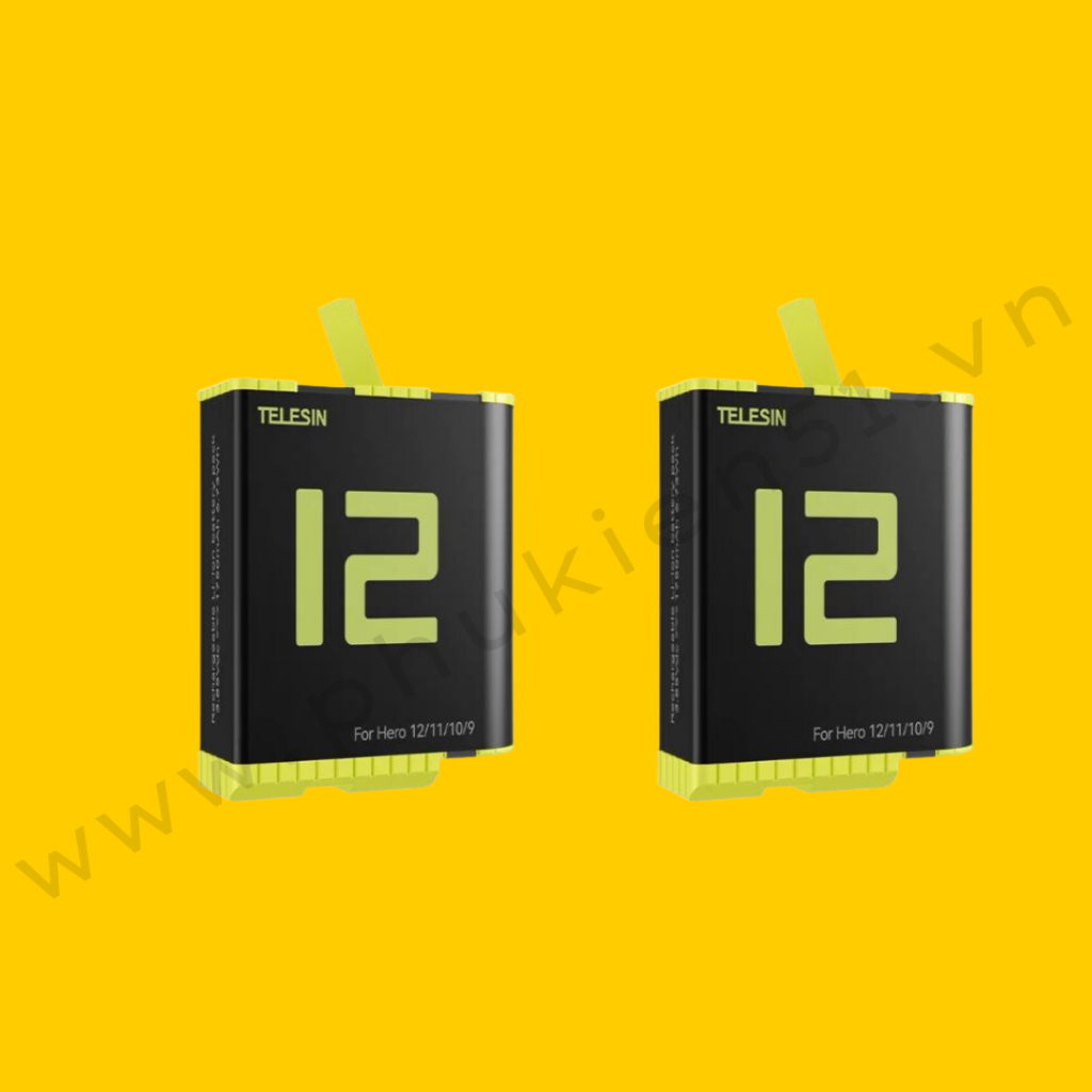 Pin gopro 12 11 10 9 black và hộp sạc telesin sạc 3 pin cùng lúc