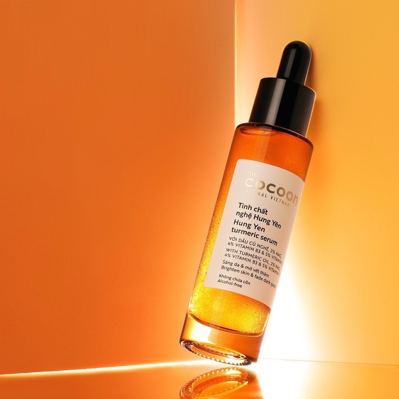 Tinh chất nghệ Hưng Yên Cocoon Làm sáng da mờ thâm 30ml ( Full - Chiết )
