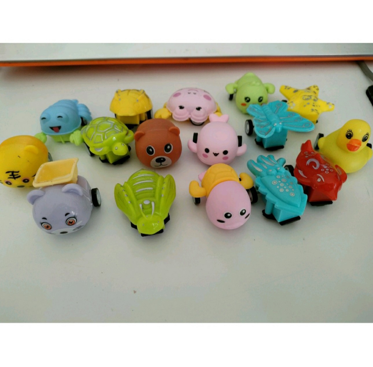 Đồ chơi con vật mini chạy đà-thú chạy cót mini-thú nhựa mini cho bé
