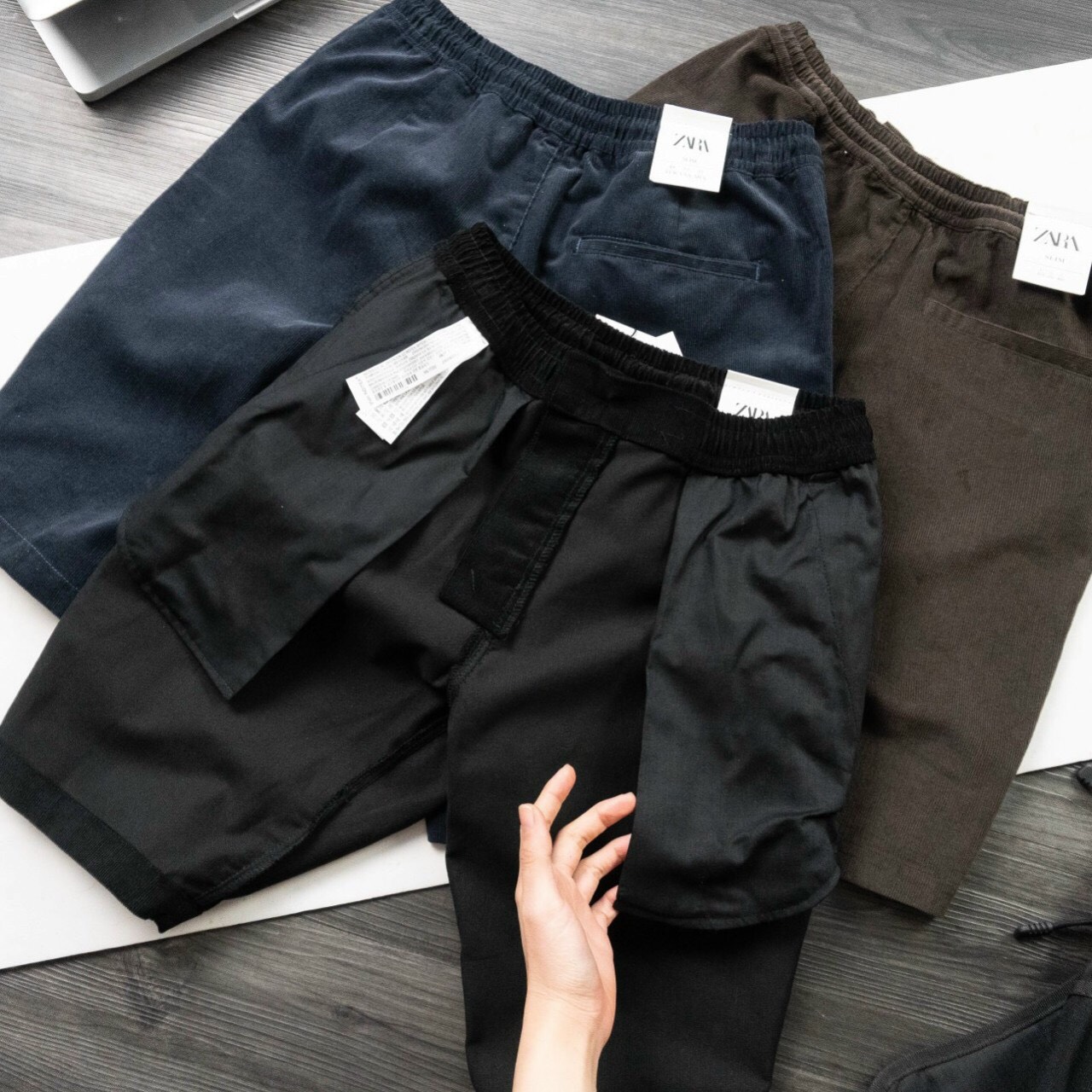 [hàng xuất dư] Quần Short nam, quần nhung Zara