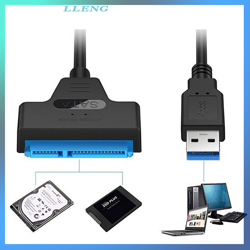LLENG USB 3.0 to SATA 2.5" External Hard Disk Drive Adapter Reader For SSD HDD Cable