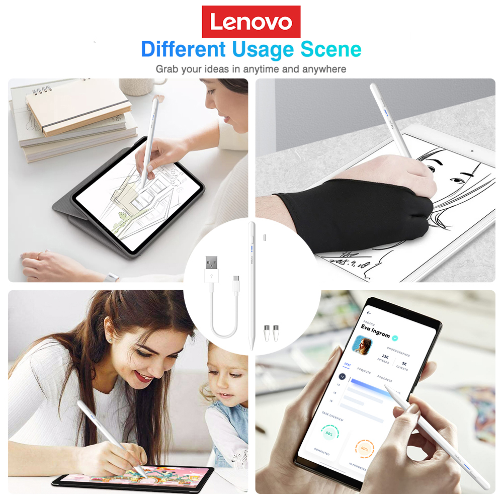 【Special offer】 Lenovo thinkplus Universal BP16 Pen For Android ios Phone Accessories Drawing Stylus Pen.