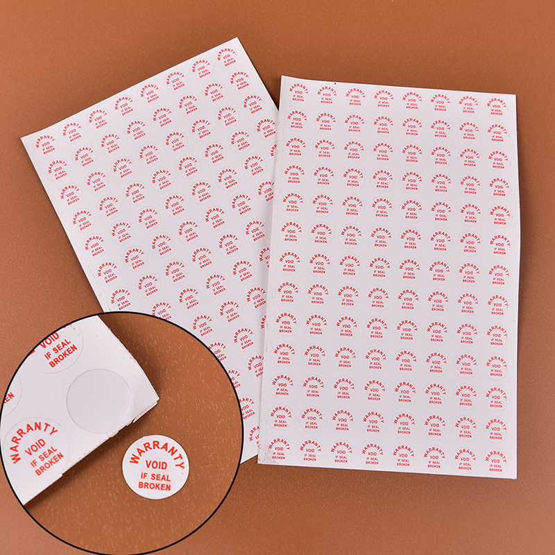 [FU💖] 2sheets 208pcs Warranty Void If Damaged Protection Security Label Sticker Seal