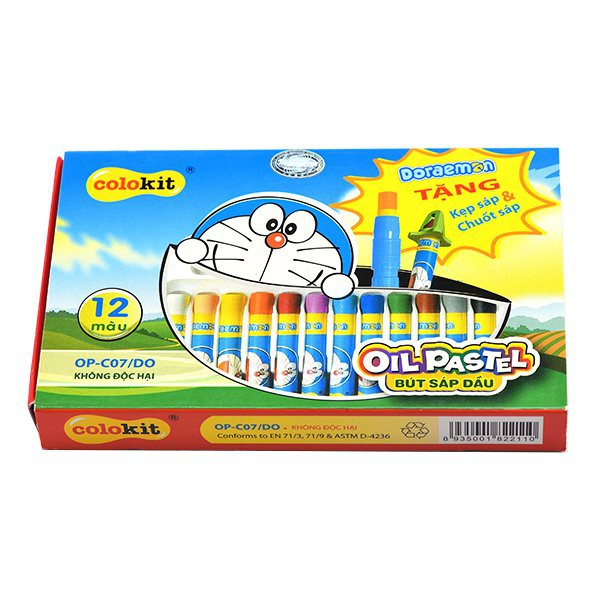 BÚT SÁP DẦU COLOKIT DORAEMON OP-C07/DO 12 MÀU