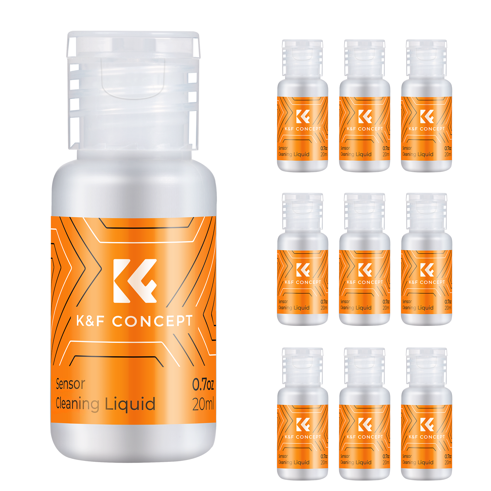 K&F Concept Camera Cleaner Solution Alcohol Free CCD CMOS 1pcs/2pcs Cleaning Fluid 20ml for DSLR Sensor Cleaning