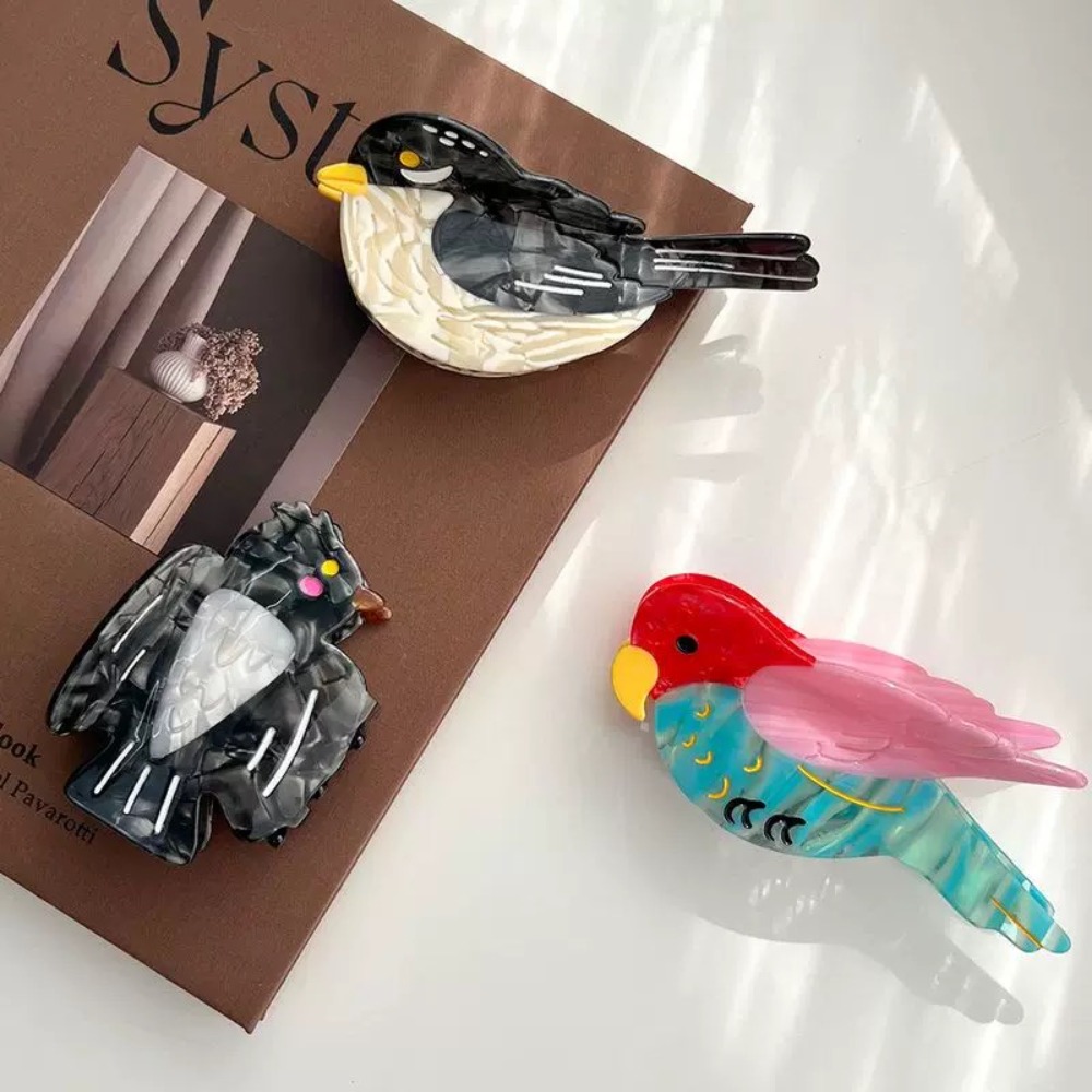 Personalized%20Cute%20Cartoon%20Animal%20Shark%20Clip%20Creative%20Woodpecker%20Hair%20Claw%20Headwear%20Swallow%20Bird%20Hair%20Claw%20Travel%20-%20Image%204