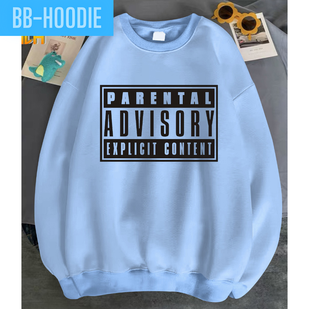 Áo sweater phom nam nữ unisex in chữ advisory nhiều màu