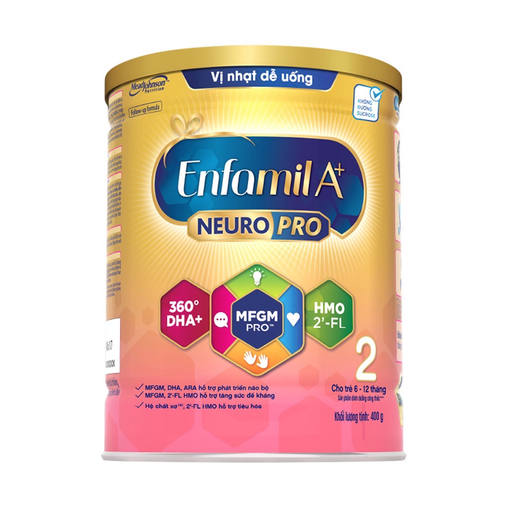 [HCM]Sữa bột Enfamil A+ 2 lon 400g DATE 2024