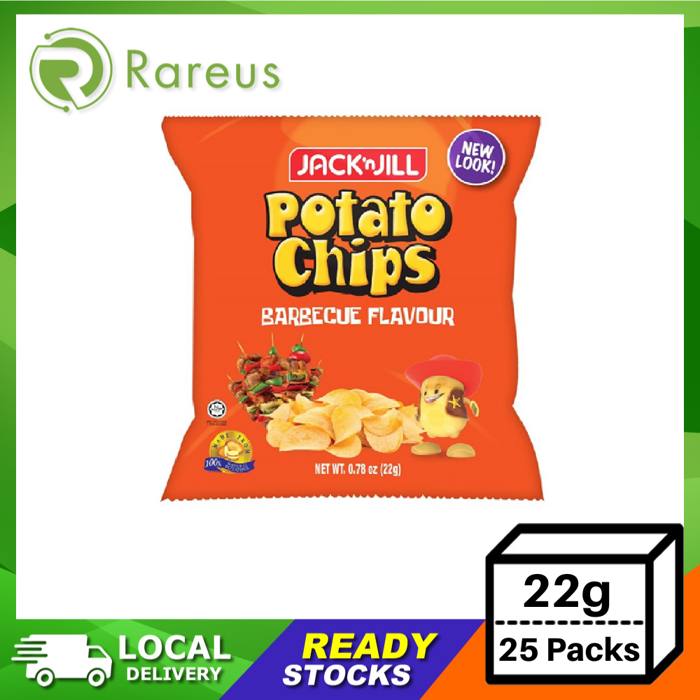 Jack N' Jill BBQ Potato Chips (Small) (22g x 25 Packs) Lazada Singapore