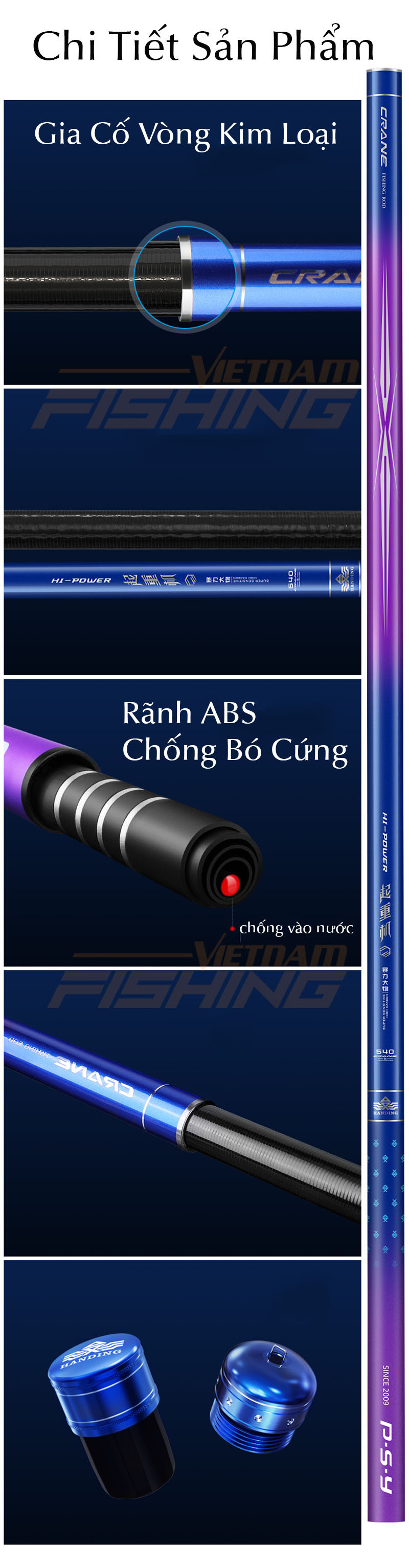 Cần câu Handing Chấn Phong